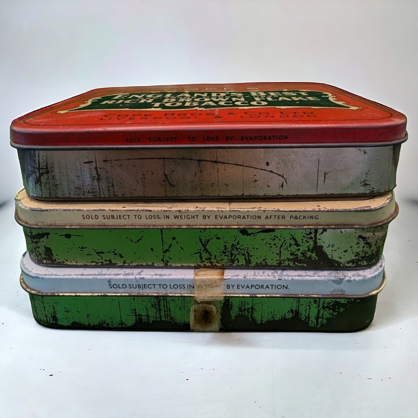 Vintage Tobacco Tin Bundle - Cope’s, Ogden’s Headway and Ogden’s Redbreast