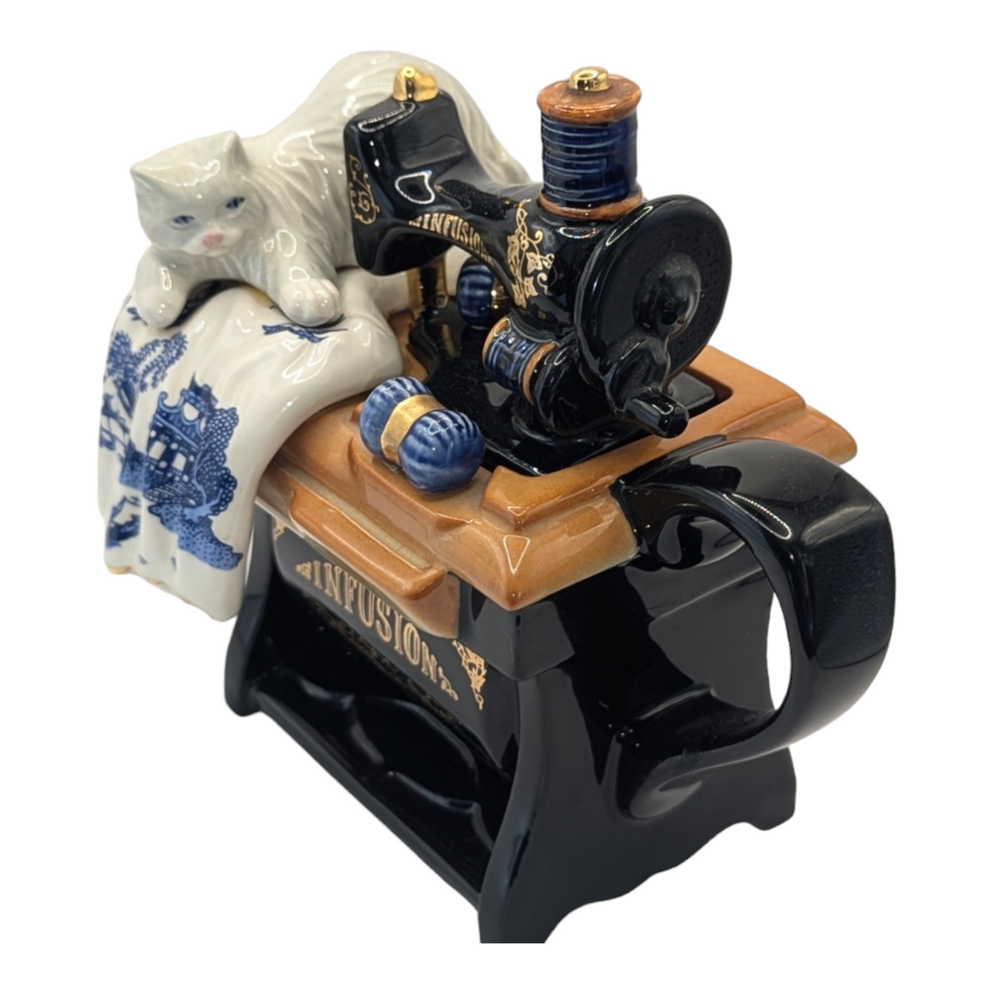Vintage Sewing Machine Teapot by Paul Cardew