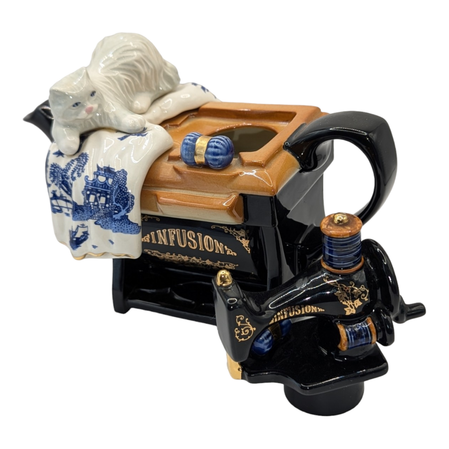 Vintage Sewing Machine Teapot by Paul Cardew