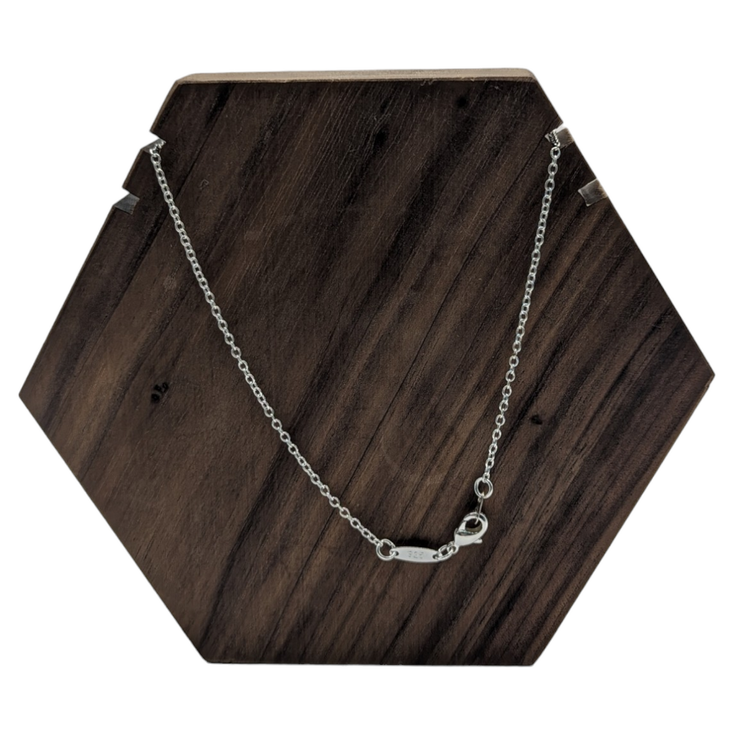 Vintage AJH Silver Cross Pendant with 18-Inch Chain