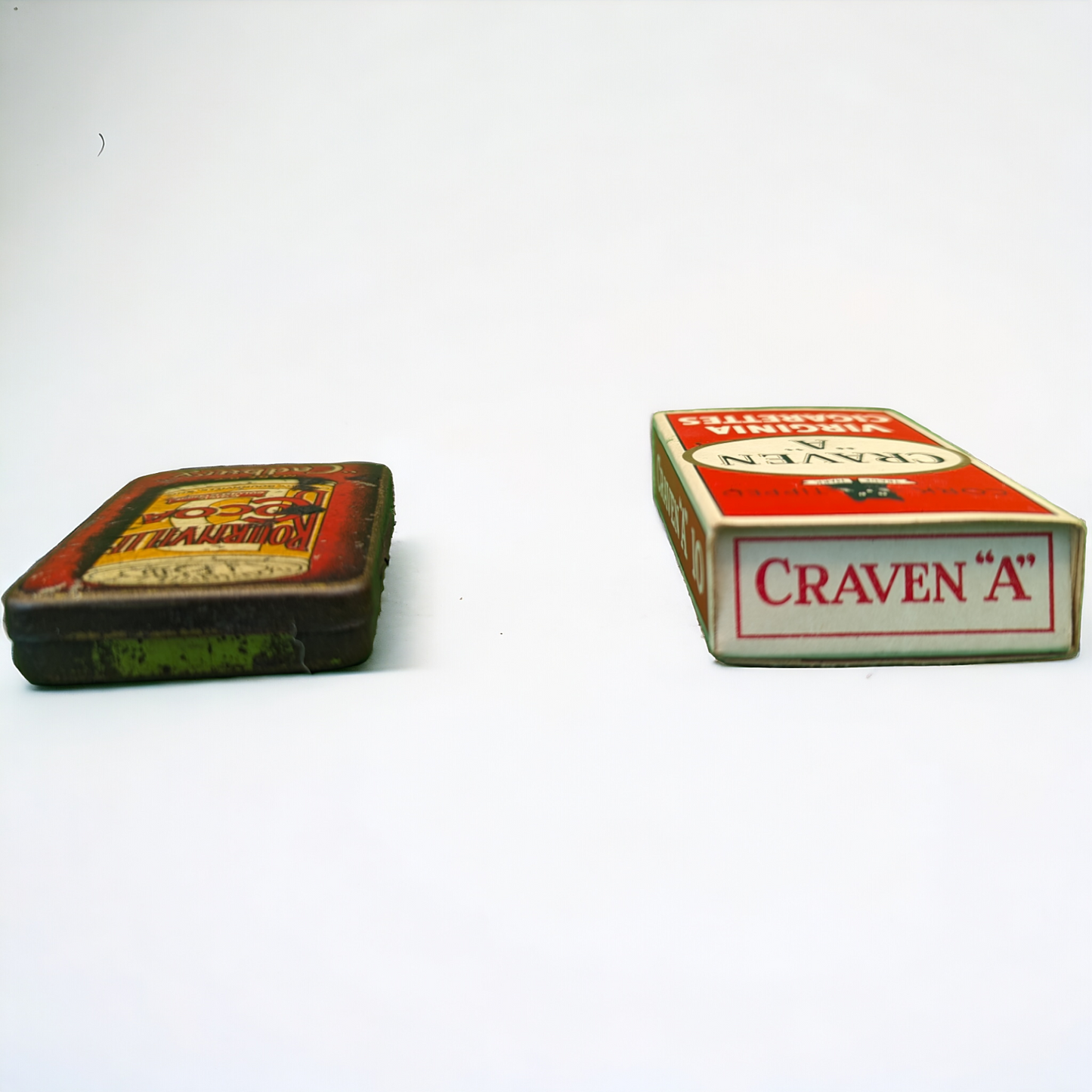 Vintage Matchbox and Cigarette Packet - Cadbury's Bournville, Craven "A"