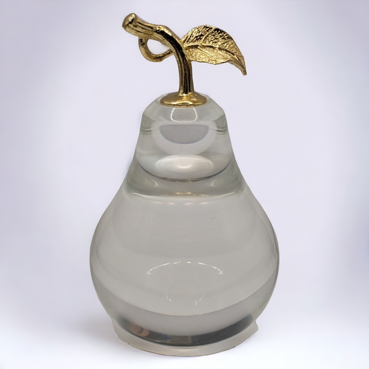 Laura Ashley Glass Pear Paperweight
