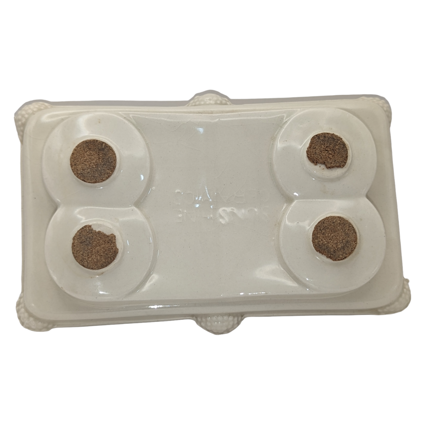 Vintage Ceramic Ashtray with Pool Table Design